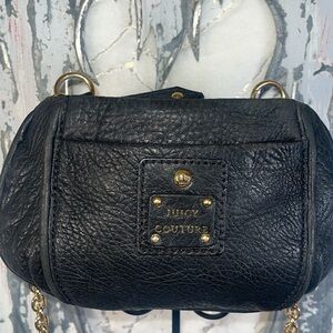 Vintage Juicy Couture leather crossbody bag.
